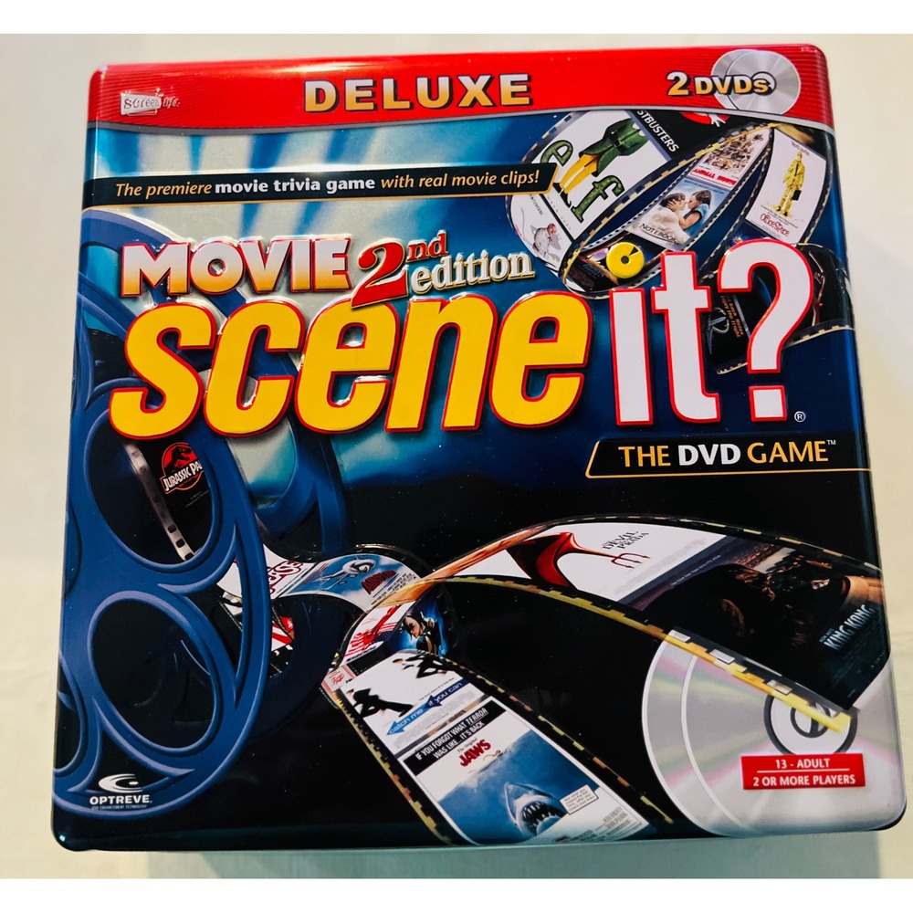 Scene It? Movie 2nd Edition Deluxe Trivia Board Game - 100% Complete